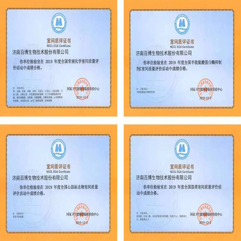 Баибо Биотецх је добио више сертификата за процену квалитета од Националног инспекцијског центра 2019